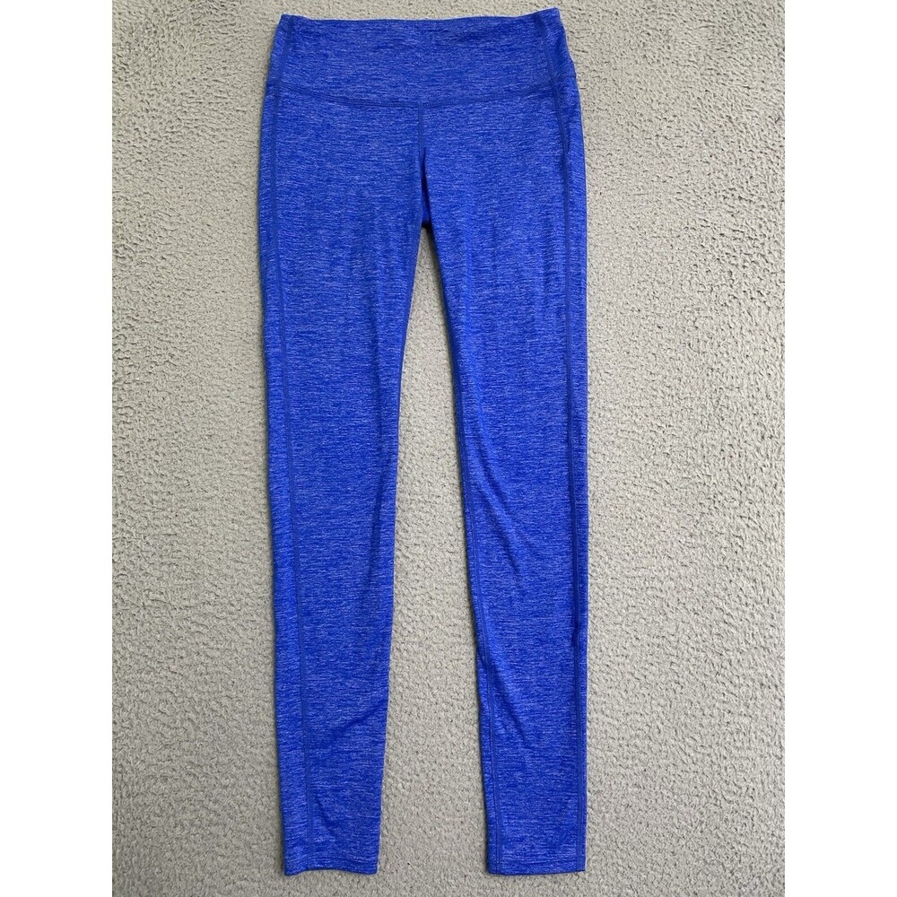 Athleta Size ST  Quest Chaturanga Tight Leggings Mid Rise Heathered Blue S Tall